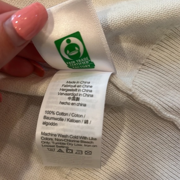 Crewcuts Girl’s White Cardigan Size M (8-9) - Picture 7 of 7